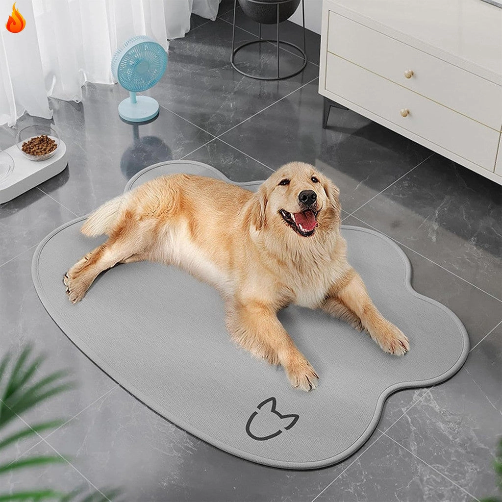 QMats Mats Pet Sleeping Ice Silk Cool Pad Mat - Grey