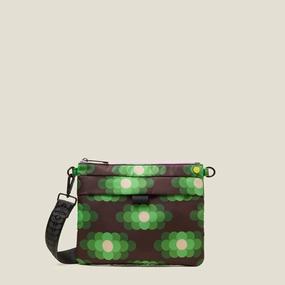 Dont Miss Out Dont Miss Big Savings Quadrant Crossbody Bag - Flower Haze Neon Green