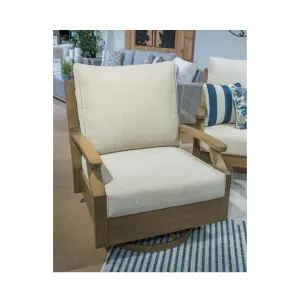 Rainier Ranch Outdoor Swivel Glider Chair with Cushion
