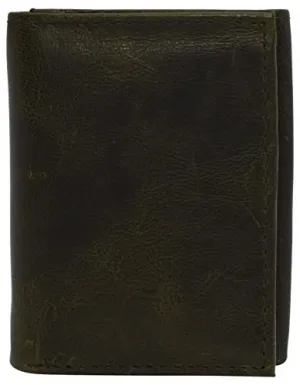 Real Cowhide Leather Wallets For Men Rfid Blocking Slim Trifold Wallet With Id & Card Slots Limited Stock Hot Deal Limited Time Discount