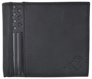 Real Leather Mens Bifold Usa Wallet Rfid Blocking Slim Minimalist Front Pocket Id Window Us Design Shop Grab Savings Sweet Deal Today