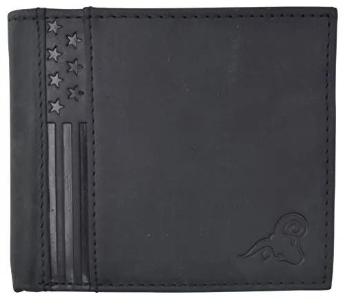 Real Leather Mens Bifold Usa Wallet Rfid Blocking Slim Minimalist Front Pocket Id Window Us Design Shop Grab Savings Sweet Deal Today