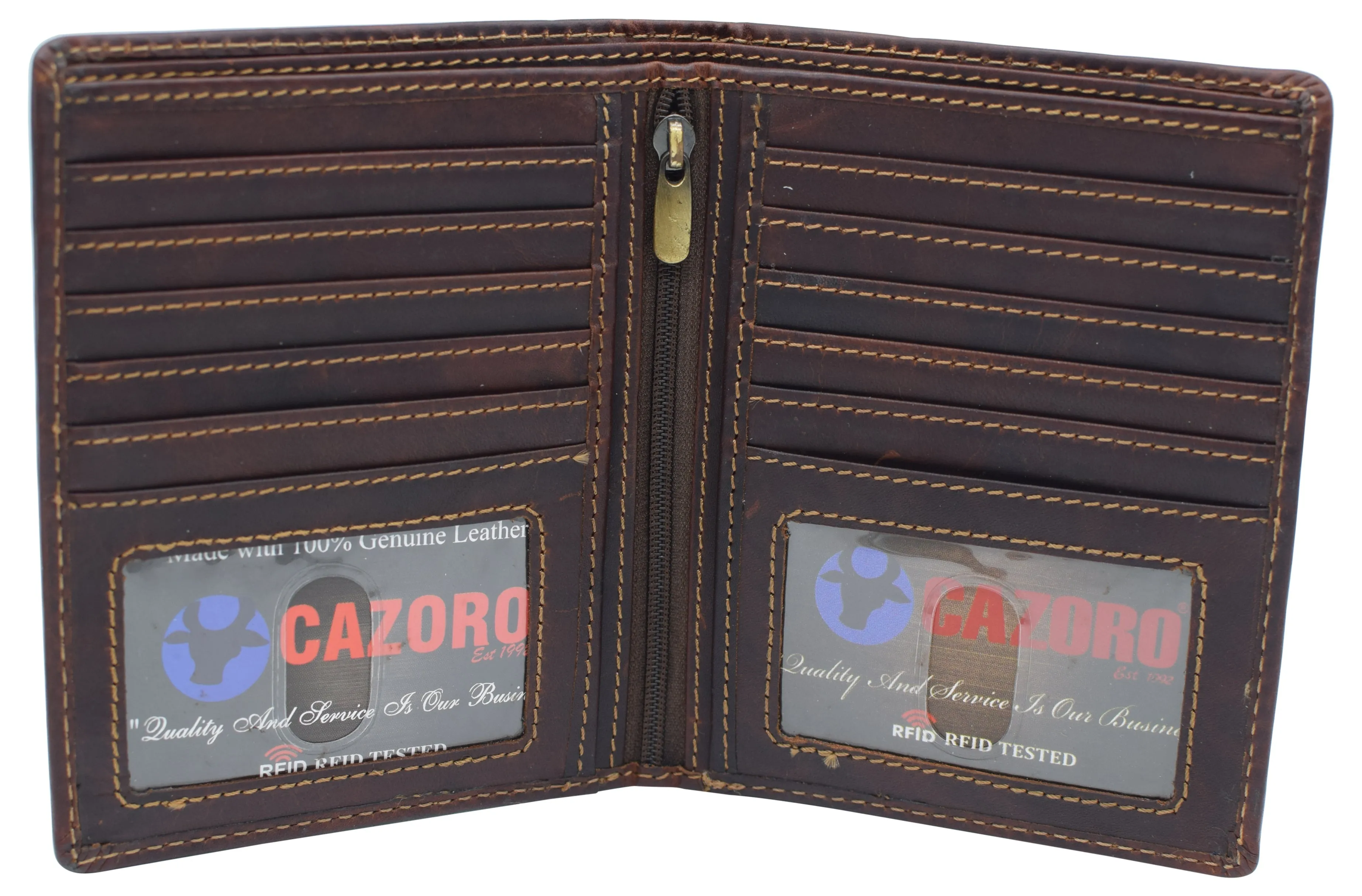Surprise Offer Now Rfid Blocking 2 Id Bifold Hipster Credit Card Wallet Vintage Leather
