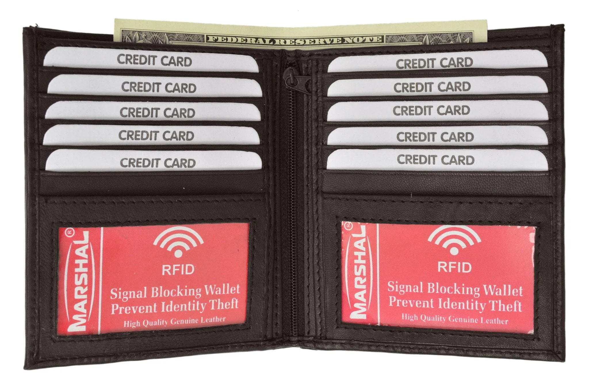 Rfid Blocking Bifold Hipster Credit Card Wallet Premium Lambskin Leather Rfid P 1502 (C) Grab Your Deal Today Instant Savings Inside