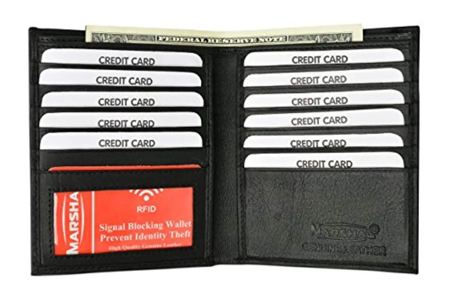 Trending Savings Now Rfid Blocking Bifold Hipster Credit Card Wallet Premium Lambskin Leather