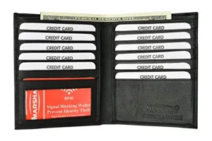Trending Savings Now Rfid Blocking Bifold Hipster Credit Card Wallet Premium Lambskin Leather
