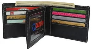 Mega Hot Offer Rfid Blocking Bifold Vintage Buffalo Leather Wallet For Men With Center Flap Id