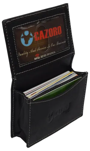 Instant Hot Deal Rfid Blocking Buffalo Leather Business Card Case Holder For Men & Women