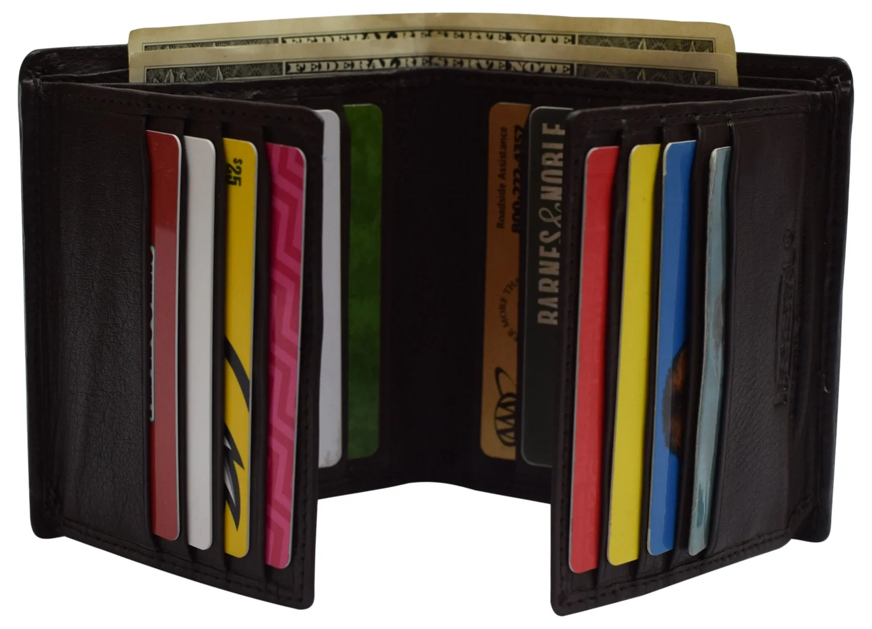 Big Clearance Event Rfid Blocking Genuine Leather Dual Credit Card Case Id Flap Bifold Mens Wallet Passcase