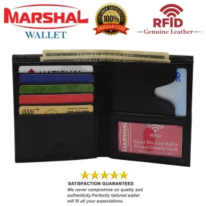 Flash Deal Today MustHave Gift Ideas Rfid Blocking Genuine Leather Large Hipster Bifold Credit Card Id Men'S Wallet