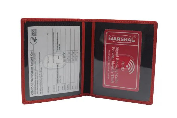 Hot Offer Inside Dont Miss This Steal Rfid Blocking Genuine Leather Vaccination Passport Holder/Cover, Genuine Leather Vaccination Card Holder, Vaccine Card Holder