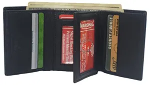 Rfid Blocking Genuine Leather Wallet Extra Capacity Classic Trifold Wallet For Men Price Drop Alert Online Exclusive Savings