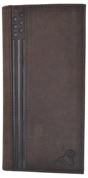 Rfid Blocking Leather Usa Checkbook & Register Cover Holder Case Slim Wallet For Men & Women Deal Frenzy Today Best Price Online