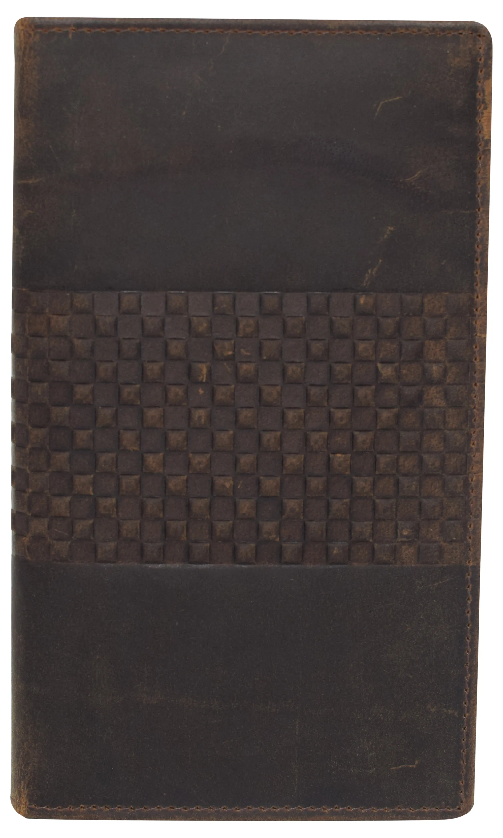 Daily Special Offer Rfid Blocking Mens Genuine Vintage Leather Bifold Long Wallet