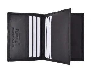Rfid Blocking Premium Genuine Leather Multi Credit Card Holder Wallet With Center Flap Rfidp74 GiftWorthy Sale Today Only Offer