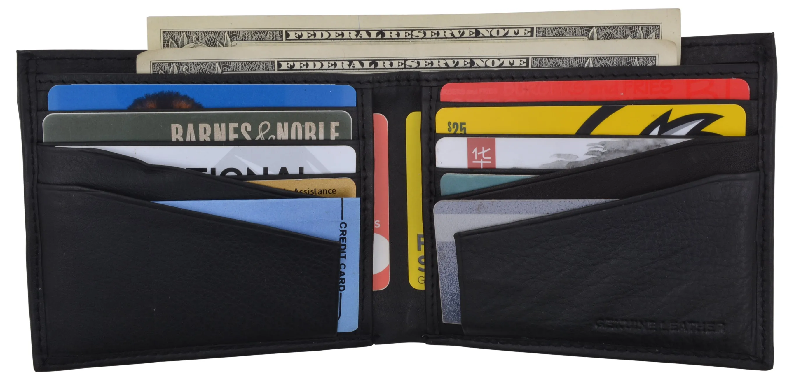 Rfid Blocking Premium Leather Bifold Men'S Multi-Card Holder Wallet Trending Deals Today Save More Online