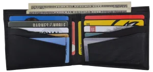Rfid Blocking Premium Leather Bifold Men'S Multi-Card Holder Wallet Trending Deals Today Save More Online