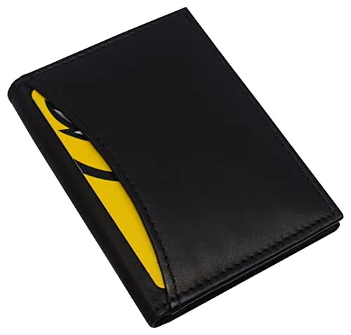 MustHave Steals Rfid Blocking Slim Card Wallet Bifold Card Case Genuine Leather Front Pocket Wallet Minimalist Credit Card Holder