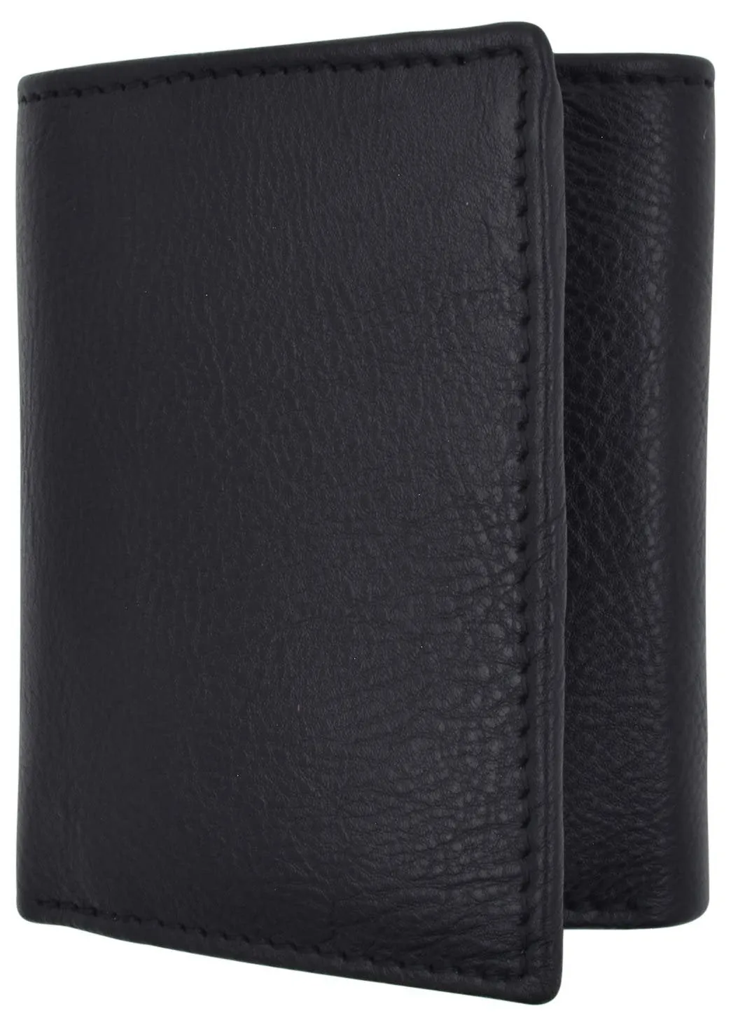 Exclusive Online Discount Rfid Blocking Slim Classic Trifold Credit Card Id Genuine Leather Wallet Gift Box (Black)
