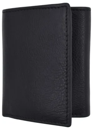 Exclusive Online Discount Rfid Blocking Slim Classic Trifold Credit Card Id Genuine Leather Wallet Gift Box (Black)