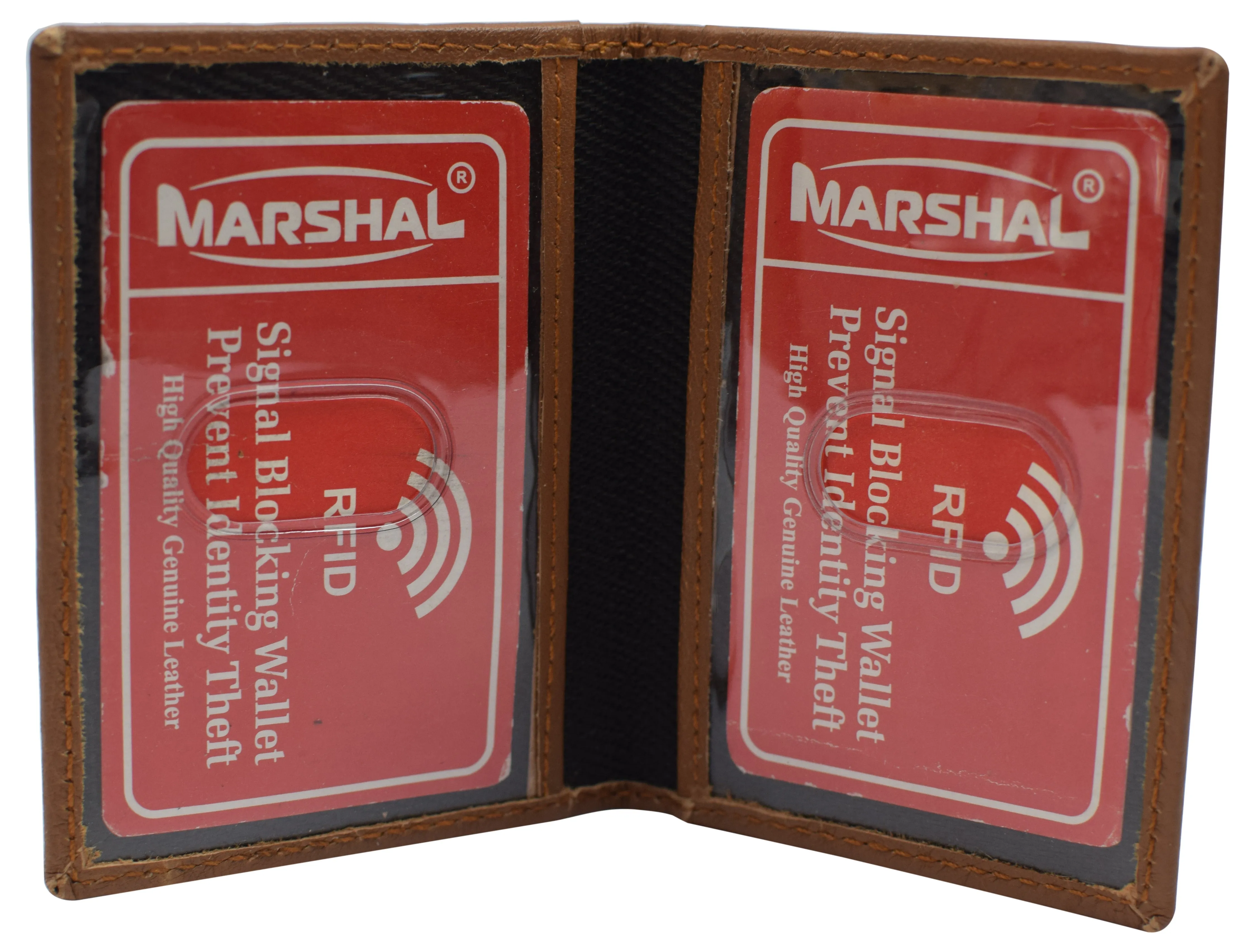 Dont Miss Out Rfid Blocking Slim Thin Genuine Leather 2 Id Window Mini Wallet Holder Bifold Driver'S License Safe