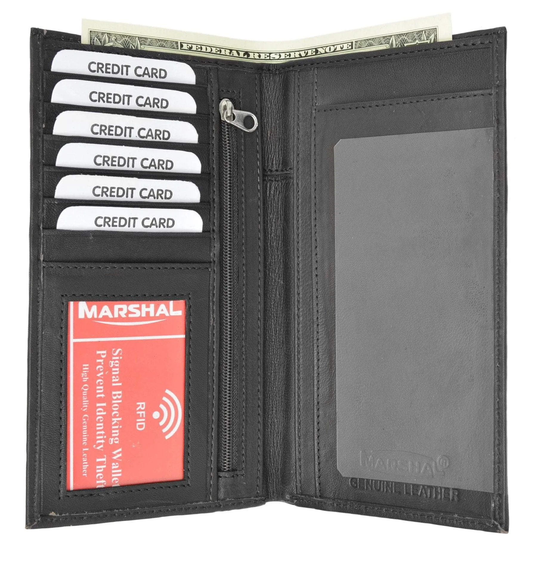 Rfid Blocking Soft Leather Sim Checkbook Organizer Id Credit Card Holder Wallet Rfid P 853 (C) Big Savings Event