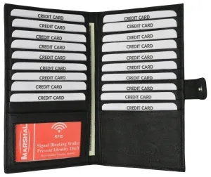 Rfid Blocking Soft Premium Leather Bifold Credit Card Holder With Button Closure Rfid P 1629 (C) Dont Miss Big Savings Dont Miss Todays Deal
