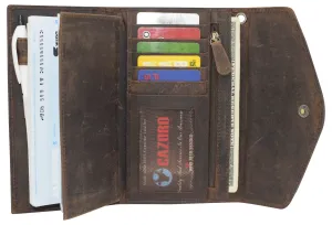 Rfid Blocking Vintage Leather Women'S Slim Flap Wallet Clutch Organizer Grab Your Hot Pick Steal Todays Offer