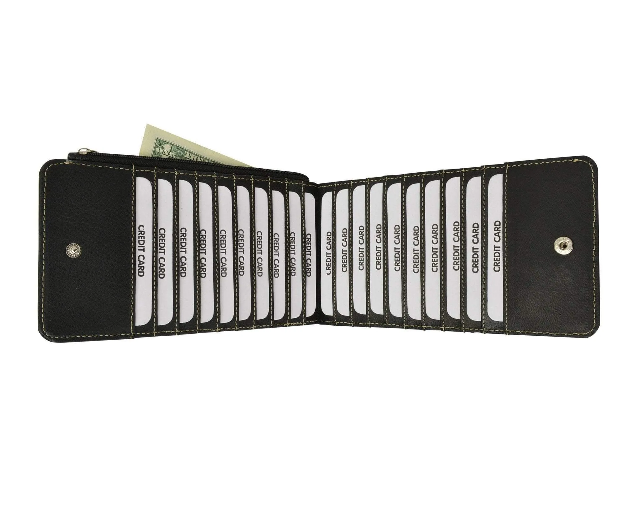 Rfid Blocking Women'S Genuine Leather Zipper Wallet Card Case Purse Rfid P 1829 (C) Special Deals Online