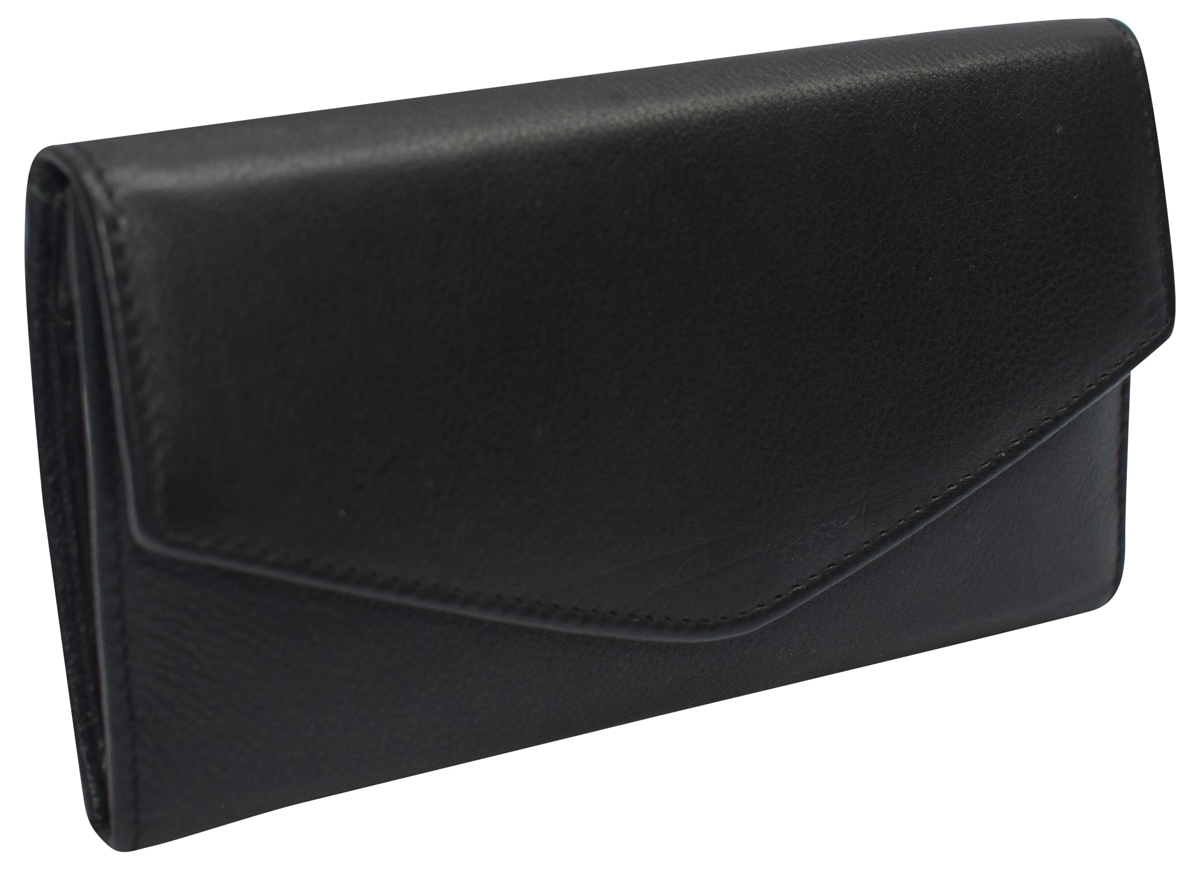 Shop Smart Save Rfid Genuine Leather Women'S Slim Flap Wallet Clutch Organizer