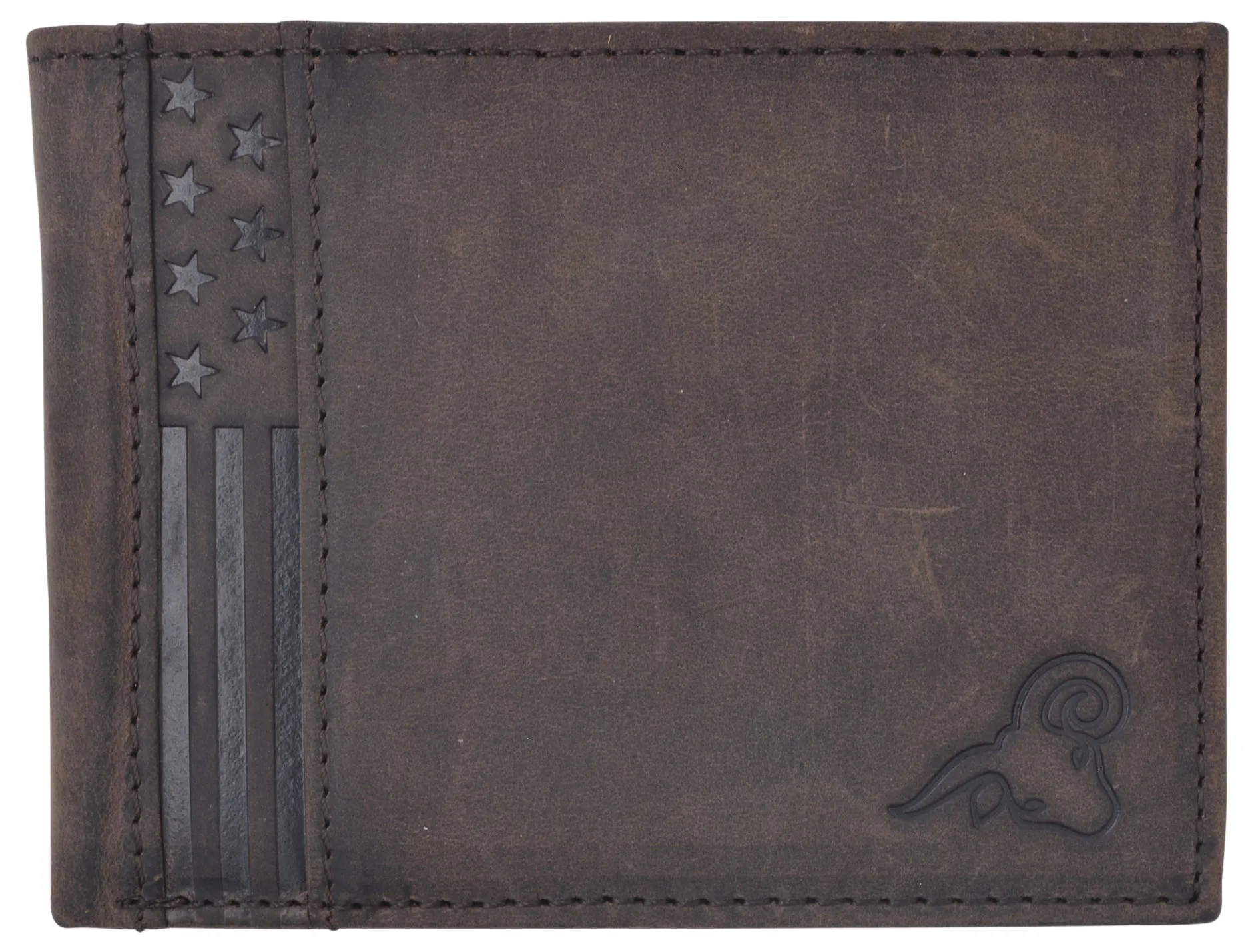 Rfid Men'S Bifold Usa Genuine Leather Wallet With Id Window Us Design Wallets For Men Trending Hot Deal Limited Time Sale