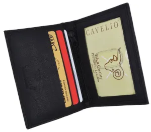 Rfid Mens Leather Bifold Wallet Id Credit Card Holder Front Pocket Black Brown Gift Box Big Hot Sale