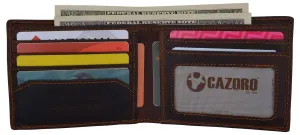 Limited Offer Alert Rfid Men'S Slim Classic Bifold Credit Card Id Premium Vintage Leather Wallet