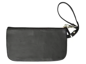 Rfid Safe Soft-Sided Premium Leather Zippered Wristlet Wallet. Rfid P 1716 (C) Grab It Now
