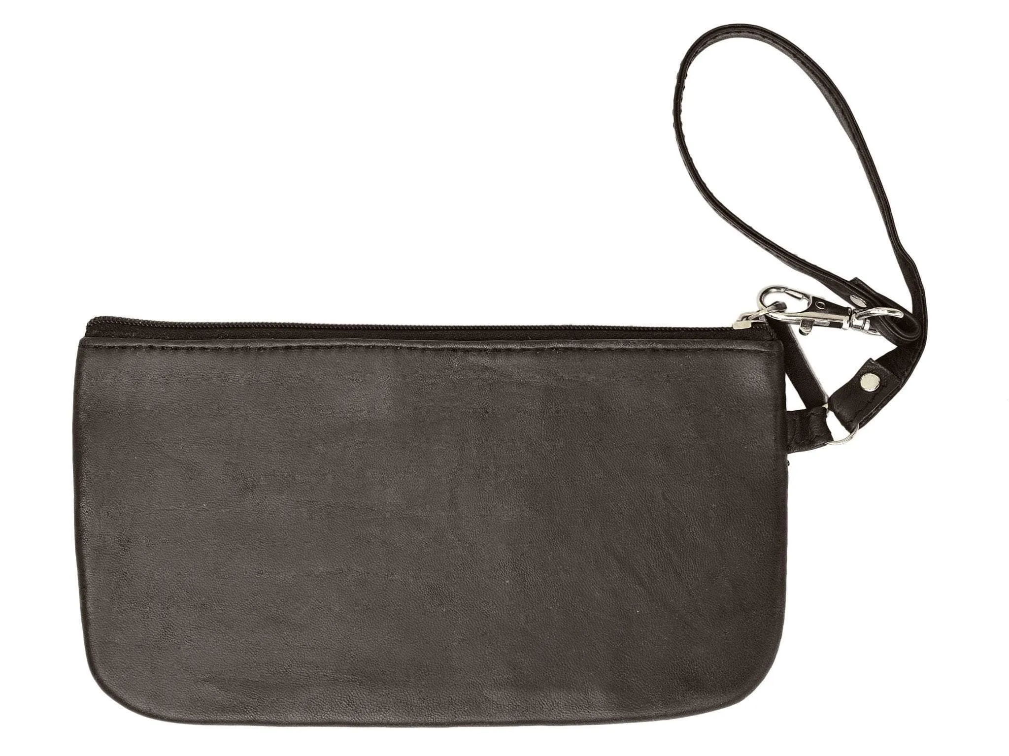 Flash Deal Alert Hot Savings Alert Rfid Safe Soft-Sided Premium Leather Zippered Wristlet Wallet. Rfid P 1716 (C)
