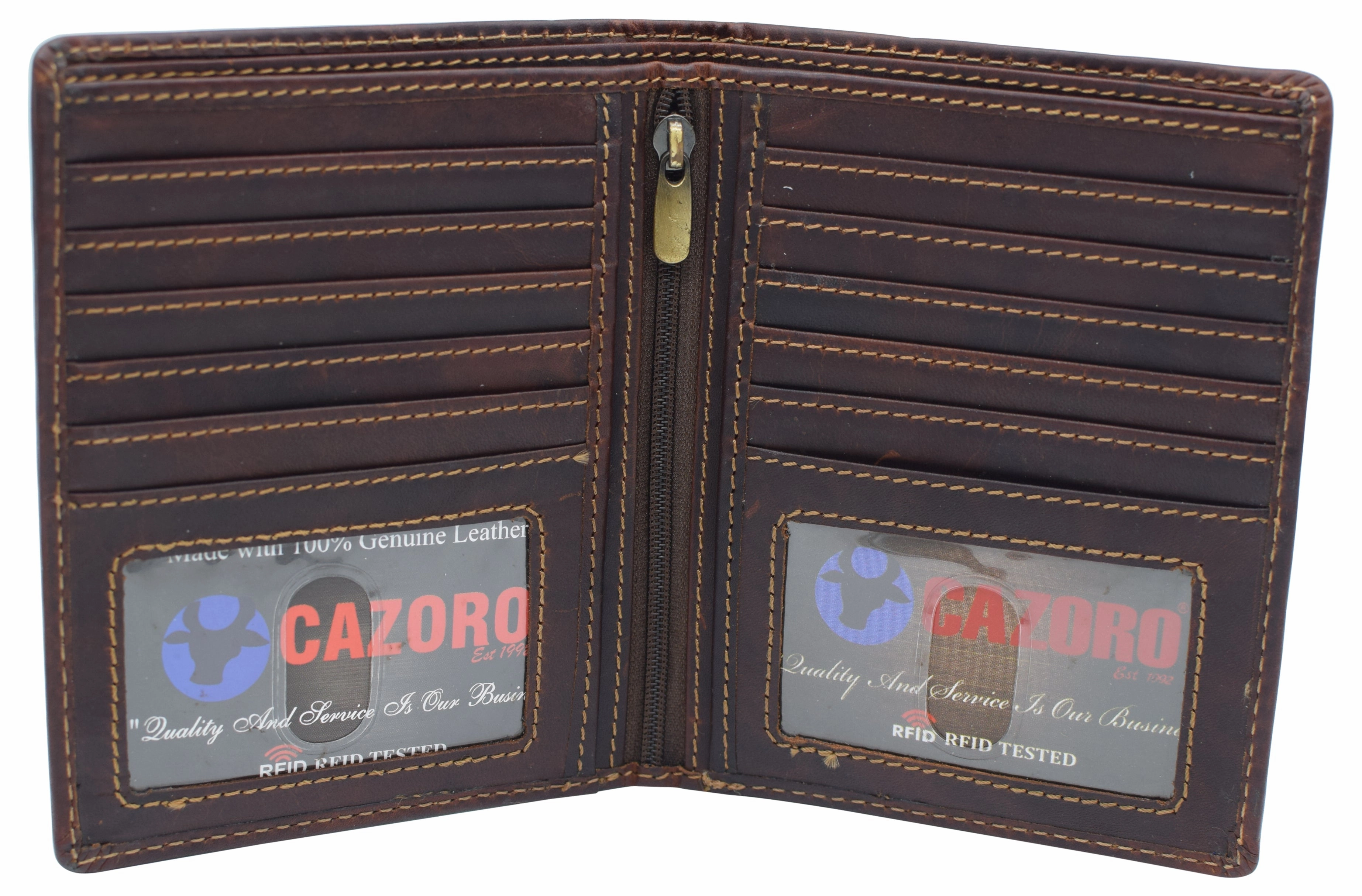 Surprise Offer Now Rfid Blocking 2 Id Bifold Hipster Credit Card Wallet Vintage Leather