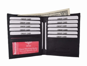Rfid Blocking Bifold Hipster Credit Card Wallet Premium Lambskin Crocodile Pattern Leather Rfidp2502Cr (C) Exclusive Online Offer