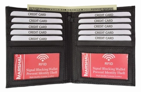 Rfid Blocking Bifold Hipster Credit Card Wallet Premium Lambskin Leather Rfid P 1502 (C) Clearance Savings Now