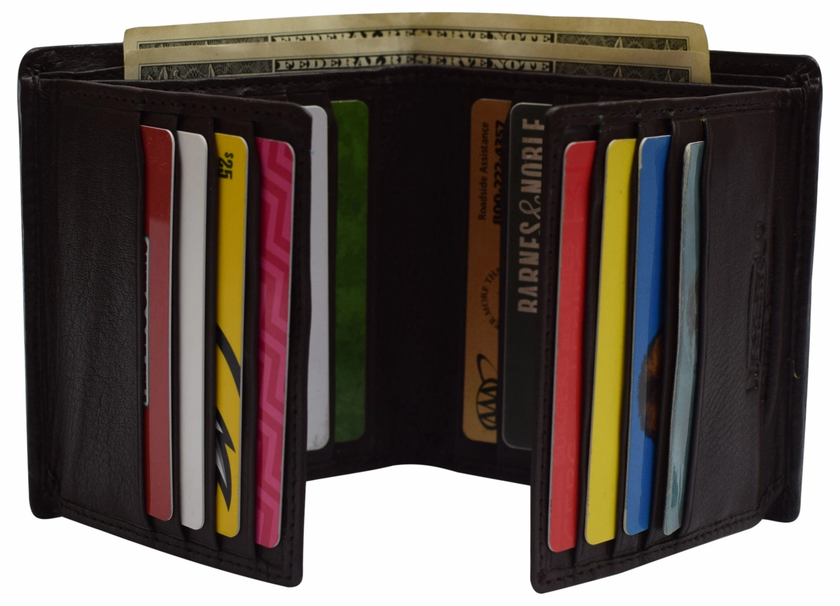 Big Clearance Event Rfid Blocking Genuine Leather Dual Credit Card Case Id Flap Bifold Mens Wallet Passcase