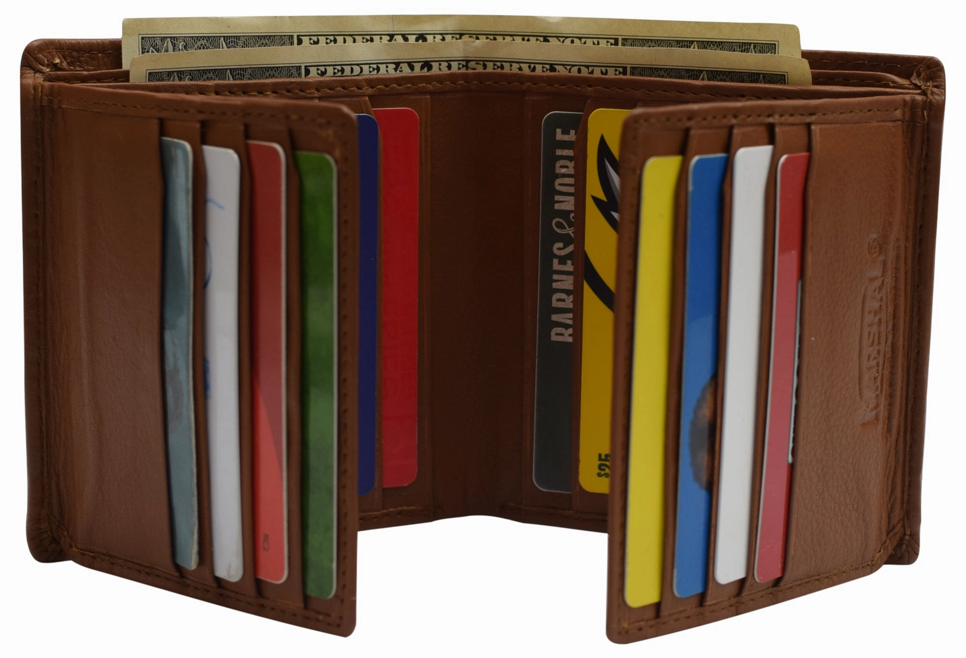 Rfid Blocking Genuine Leather Dual Credit Card Case Id Flap Bifold Mens Wallet Passcase Hot Sale Frenzy Sale Ending Soon