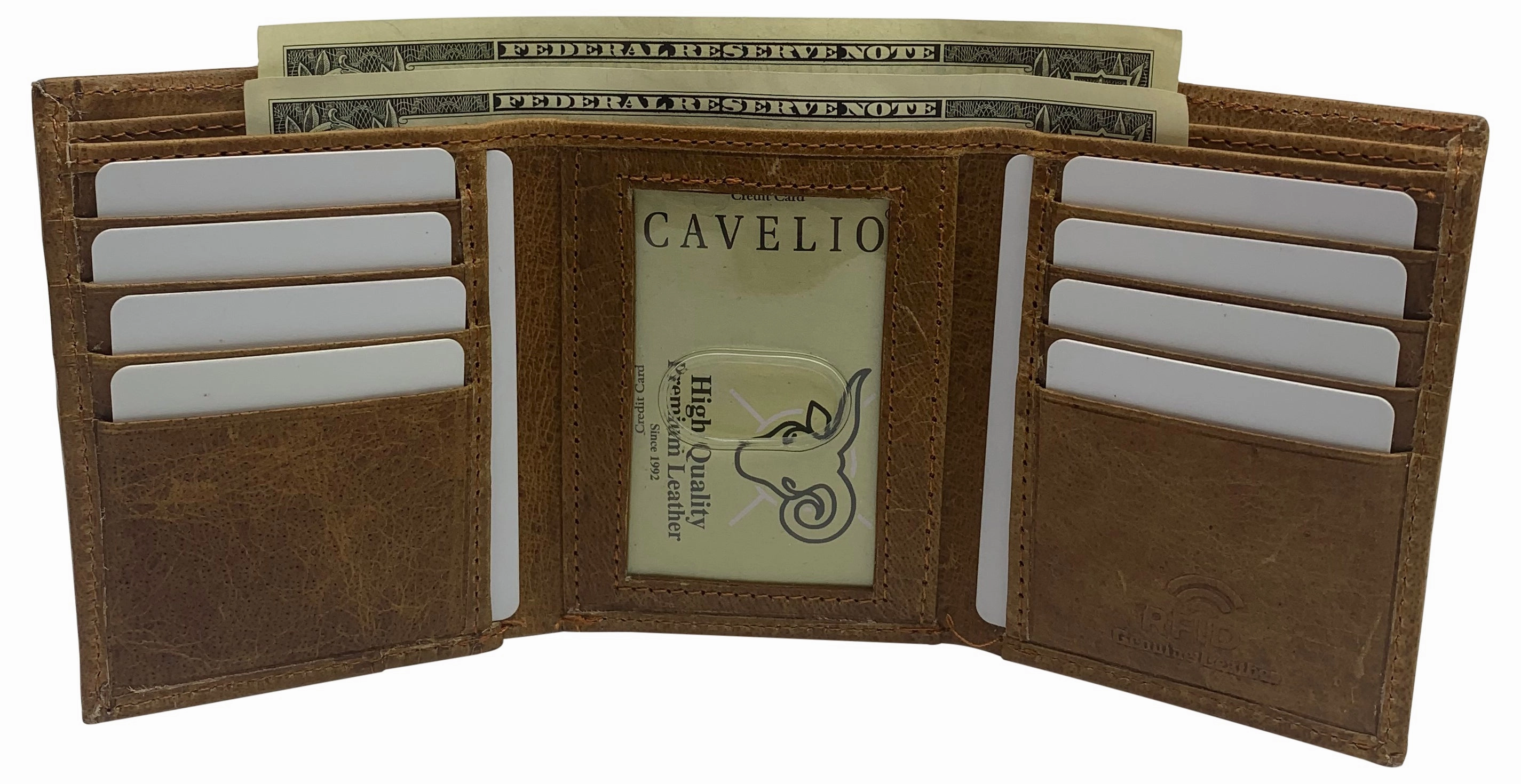 Rfid Blocking Leather Chain Trifold With Id Window And Credit Card Pockets Usa Series MustHave Steals Today Only Special