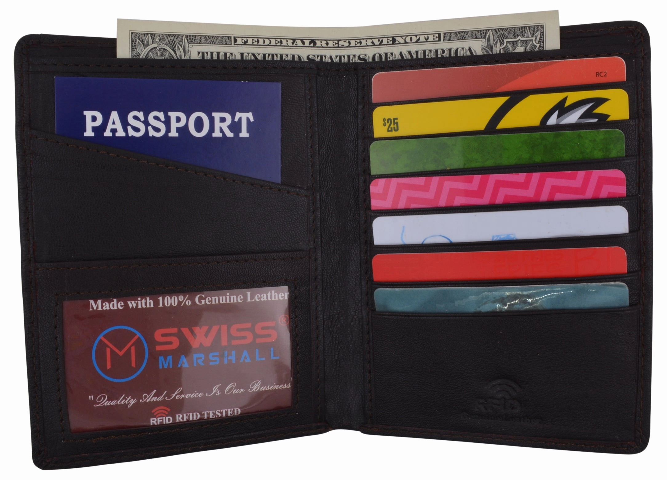 Rfid Blocking Leather Passport Holder Cover Case Travel Wallet Limited Time Offer