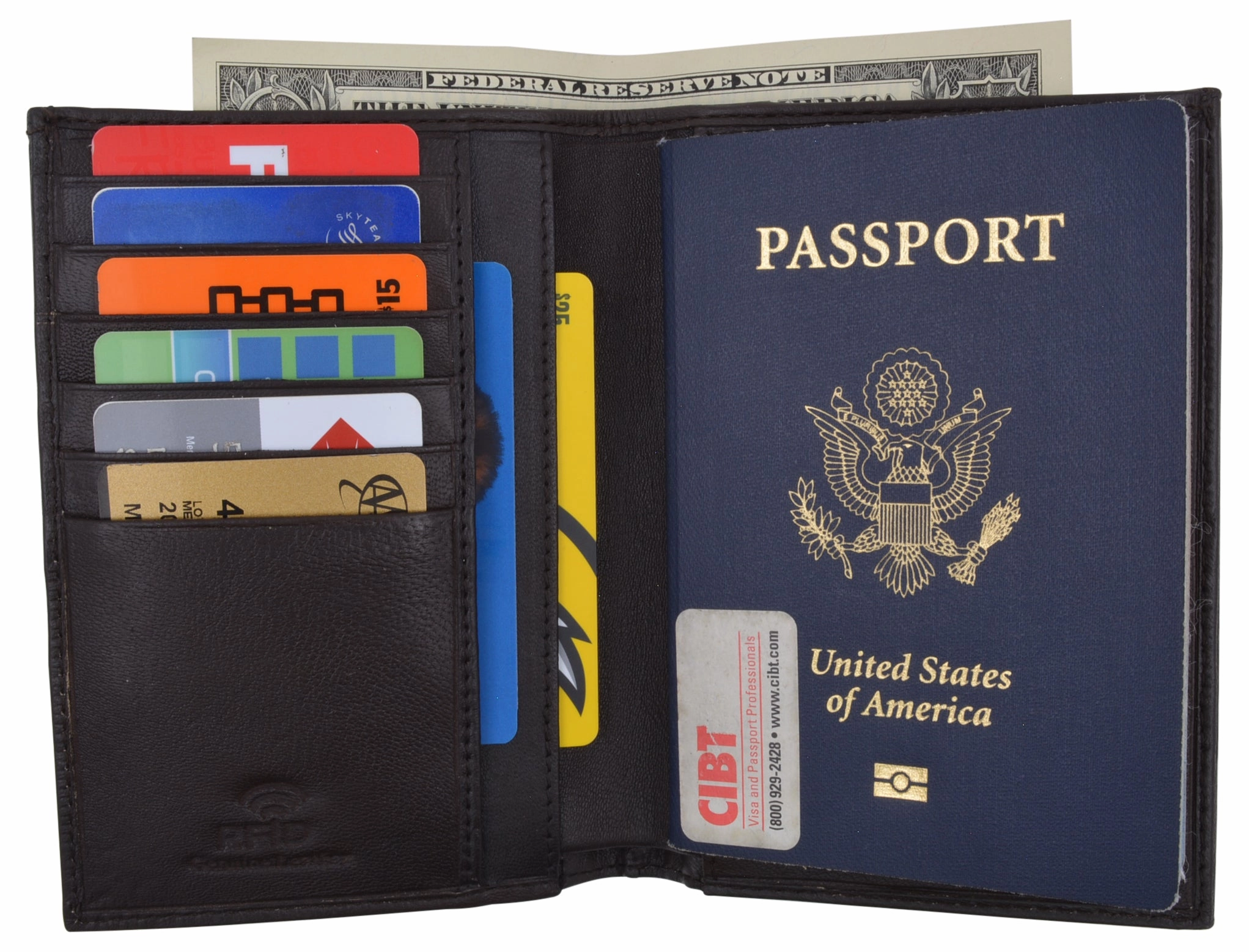 Rfid Blocking Leather Passport Holder Wallet Cover Case Travel For Men And Women Mega Discount Today