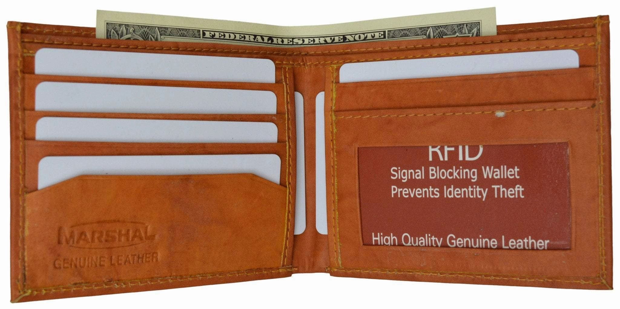 Rfid Blocking Men'S Leather Slim Bifold Wallet Rfid 60 (C) MustHave Deal