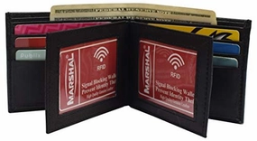 Save Big Online Big Sale Today Rfid Blocking Men'S Leather Wallet Bifold Multi Card Id Holder