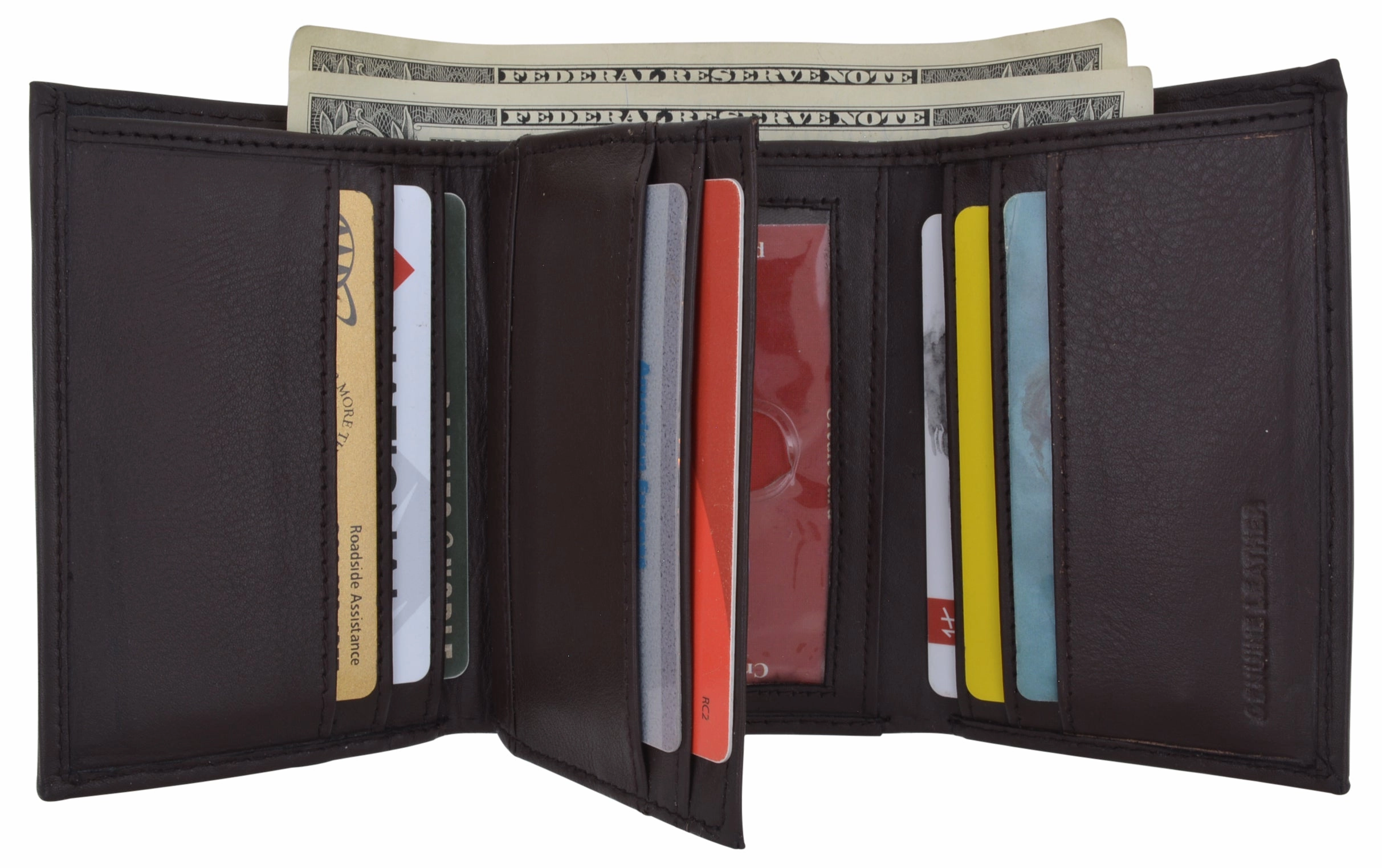 Rfid Blocking Men'S Premium Leather Trifold Flap Id Card Holder Wallet Todays Trending Deals