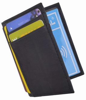 Shop Save Today Today Only Savings Rfid Blocking Mini Wallet Genuine Leather Slim Front Pocket Wallet Ultra Thin Credit Card Holder Sleeve With Id Windows