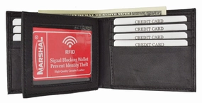 Rfid Blocking Premium Soft Leather Men'S Multi Card Compact Center Flip Bifold Wallet Rfid P 52 (C) Big Hot Sale Todays Special Savings