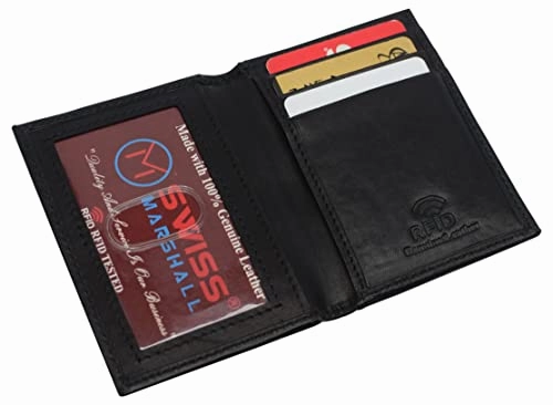 Exclusive Hot Pick Dont Miss Out Rfid Blocking Slim Card Wallet Bifold Card Case Genuine Leather Front Pocket Wallet Minimalist Credit Card Holder