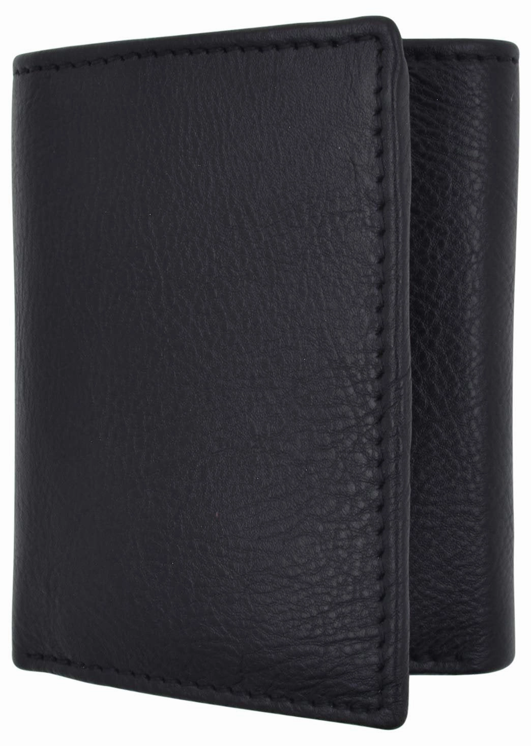 Exclusive Online Discount Rfid Blocking Slim Classic Trifold Credit Card Id Genuine Leather Wallet Gift Box (Black)